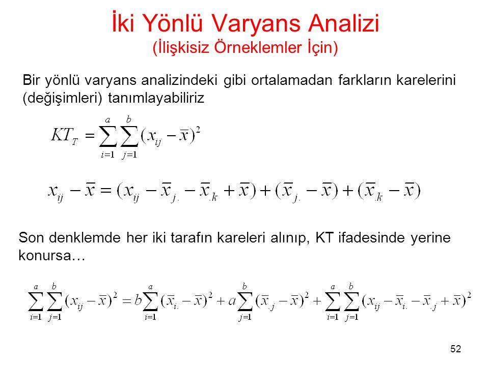 Varyans Anal Z Ppt Indir